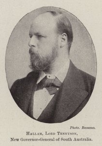 Hallam, Lord Tennyson, nový generální guvernér Jižní Austrálie od English Photographer