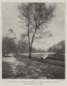 Hampden Park, Eastbourne, otevřen lordem Roseberym, 12. srpna, Drive by the Lake od English Photographer