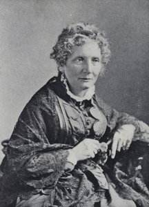 Harriet Beecher Stowe (černobílá fotografie) od English Photographer