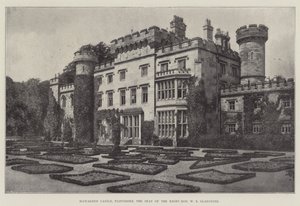 Hrad Hawarden, Flintshire, sídlo pravého ctihodného W E Gladstone od English Photographer