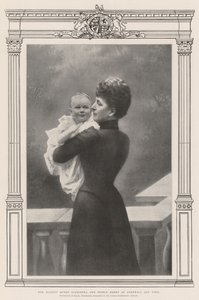 Její Veličenstvo královna Alexandra a princ Henry z Cornwallu a Yorku od English Photographer