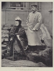 Její Veličenstvo královna a Jeho královská výsost Albert Edward, princ z Walesu