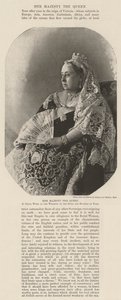 Její Veličenstvo královna v šatech nošených na svatbě vévody a vévodkyně z Yorku od English Photographer
