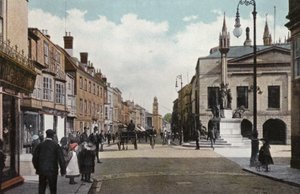 High Street a památník královny Viktorie, Newport od English Photographer