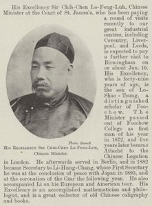 Jeho Excelence sir Chih-Chen Lo-Feng-Luh, čínský ministr od English Photographer