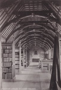 Vnitřní knihovna St Johns College od English Photographer