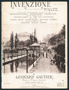 Invenzione Waltz, složený pro mezinárodní výstavy vynálezů, Kensington, 1885
