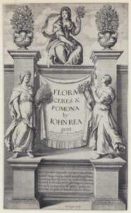 J Rea, Flora, Ceres a Pomona, R Marriott 1665 (černobílá fotografie) od English Photographer