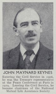 John Maynard Keynes (černobílá fotografie) od English Photographer