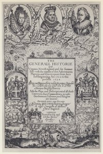 John Smith, The Generall Historie of Virginia, J Dawson pro M Sparkes 1624 (čb fotografie) od English Photographer
