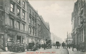 Kensington High Street při pohledu na západ od English Photographer