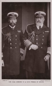 Král Edward VII, král Jiří V. (čb fotografie) od English Photographer