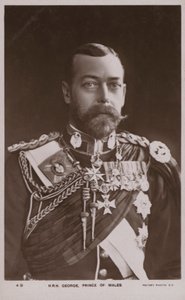 Král Jiří V., princ z Walesu (čb fotografie) od English Photographer
