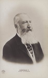 Belgický král Leopold II (čb fotografie) od English Photographer