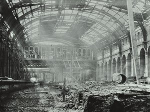 Kings Cross Station: stavební práce probíhají, 1862 od English Photographer