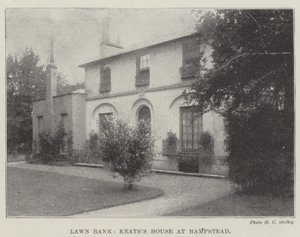 Lawn Bank, Keatss House v Hampsteadu od English Photographer
