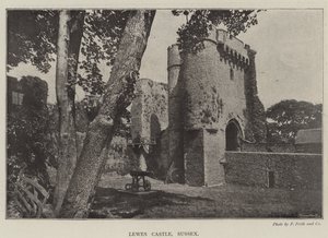 Hrad Lewes, Sussex od English Photographer