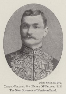 Podplukovník Sir Henry MCallum, RE, nový guvernér Newfoundlandu od English Photographer