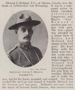 Poručík Edward J Holland, kanadský VC od English Photographer