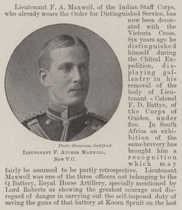 Poručík F Aylmer Maxwell, nový VC od English Photographer