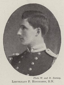 Poručík F Henderson, RN od English Photographer