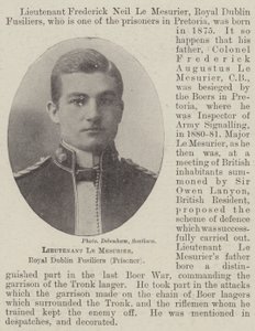 Poručík Le Mesurier, Royal Dublin Fusiliers (vězeň) od English Photographer
