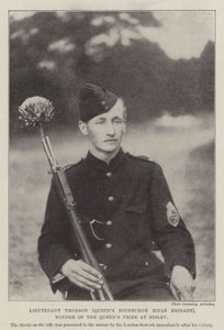 Poručík Thomson (Queens Edinburgh Rifle Brigade), vítěz Queens Prize v Bisley od English Photographer