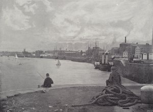 Limerick, doky a katedrála od English Photographer
