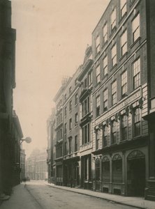 Lombard Street, Londýn; fotografie; z června 1885 od English Photographer