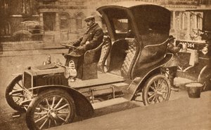 První londýnský motorový taxík od English Photographer