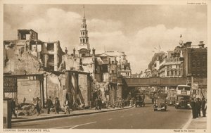 Při pohledu dolů Ludgate Hill, Londýn od English Photographer