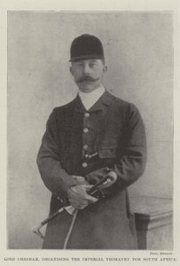 Lord Chesham, organizující Imperial Yeomanry pro Jižní Afriku od English Photographer