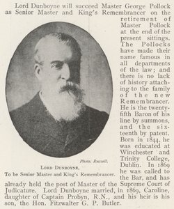 Lord Dunboyne, být starším mistrem a památníkem králů od English Photographer