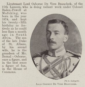 Lord Osborne De Vere Beauclerk od English Photographer