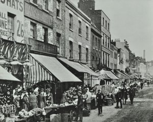 Lower Marsh: Pohled na východ, 1896 od English Photographer