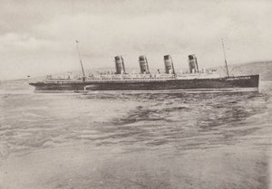 MSS "Mauretania" (černobílá fotografie) od English Photographer