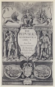 M A de Dominis, z Církevní republiky, G Norton a J Bill 1617 (černobílá fotografie) od English Photographer