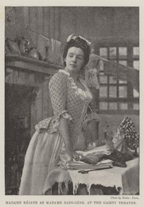 Madame Rejane jako Madame Sans-Gene, v divadle Gaiety od English Photographer