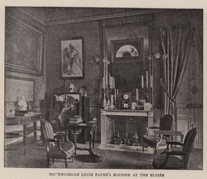 Mademoiselle Lucie Faures Boudoir v Elysee od English Photographer