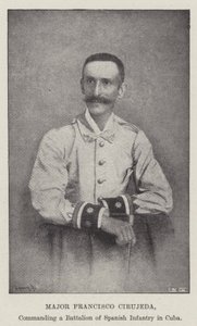 Major Francisco Cirujeda, velící praporu španělské pěchoty na Kubě od English Photographer