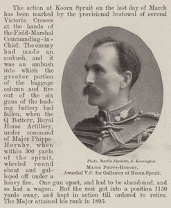 Major Phipps-Hornby, oceněný VC za Galantry v Koorn Spruit od English Photographer