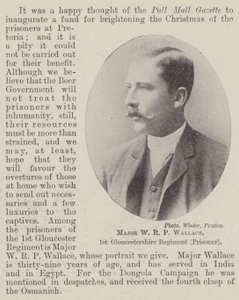 Major WRP Wallace, 1. Gloucestershire Regiment (vězeň) od English Photographer
