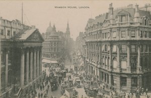 Mansion House, Londýn. Pohlednice odeslaná v roce 1913. od English Photographer