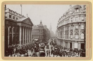 Mansion House, Queen Victoria Street, Poultry, Londýn od English Photographer