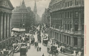Mansion House a Cheapside, Londýn od English Photographer