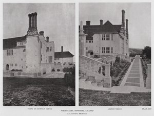 Marsh Court, Hampshire, Anglie (černobílá fotografie) od English Photographer