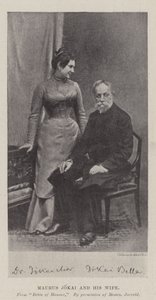 Maurus Jokai a jeho manželka od English Photographer