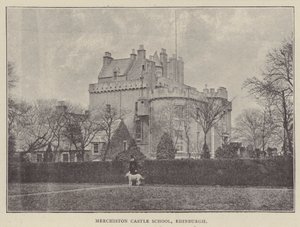 Merchiston Castle School, Edinburgh (rytina) od English Photographer