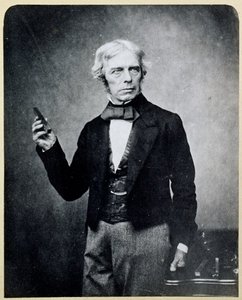 Michael Faraday (1791-1867) s tyčovým magnetem, autor: Maull a Polyblank od English Photographer