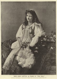 Slečna Cissy Loftus jako Haidee v Don Juan